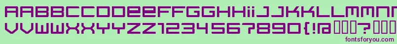 Regata ffy Font – Purple Fonts on Green Background