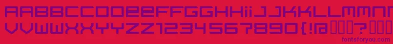 Regata ffy Font – Purple Fonts on Red Background