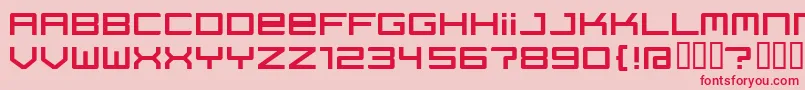 Regata ffy Font – Red Fonts on Pink Background