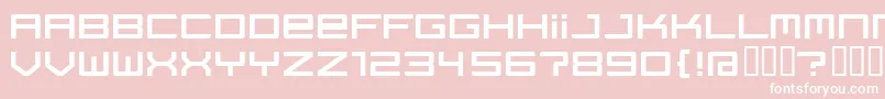 Regata ffy Font – White Fonts on Pink Background