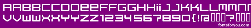 Regata ffy Font – White Fonts on Purple Background