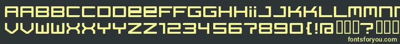 Regata ffy Font – Yellow Fonts on Black Background