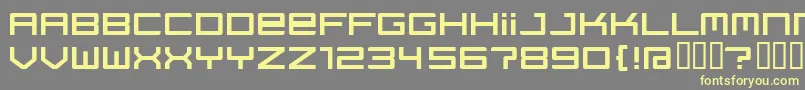 Regata ffy Font – Yellow Fonts on Gray Background