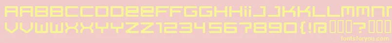 Regata ffy Font – Yellow Fonts on Pink Background