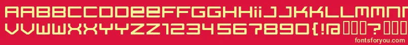 Шрифт Regata ffy – жёлтые шрифты на красном фоне