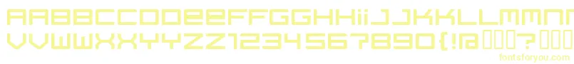 Regata ffy Font – Yellow Fonts on White Background