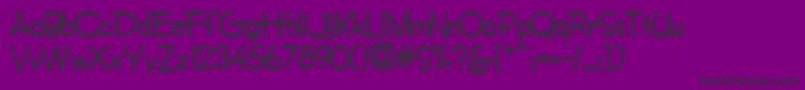 CrayonNormal Font – Black Fonts on Purple Background