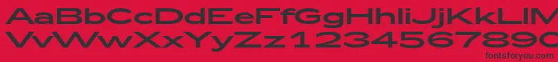 Zeppelin53 Font – Black Fonts on Red Background