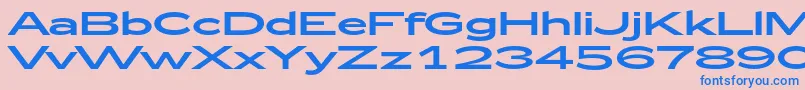 Zeppelin53 Font – Blue Fonts on Pink Background