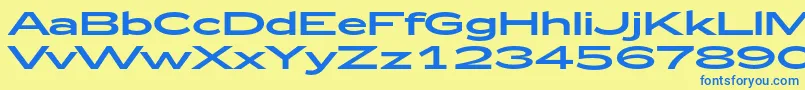 Zeppelin53 Font – Blue Fonts on Yellow Background
