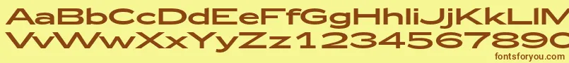 Zeppelin53 Font – Brown Fonts on Yellow Background