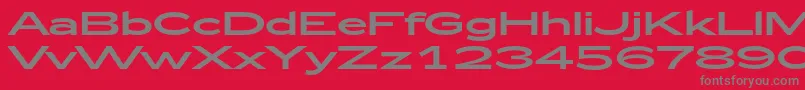 Zeppelin53 Font – Gray Fonts on Red Background