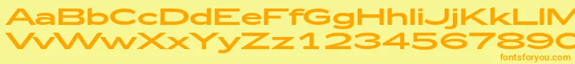 Zeppelin53 Font – Orange Fonts on Yellow Background