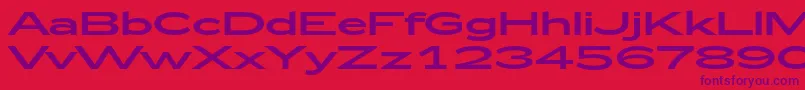 Zeppelin53 Font – Purple Fonts on Red Background