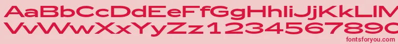 Zeppelin53 Font – Red Fonts on Pink Background