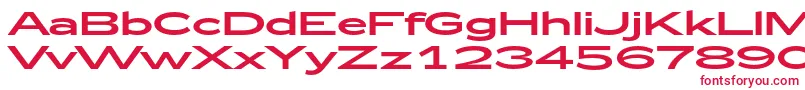 Zeppelin53 Font – Red Fonts on White Background
