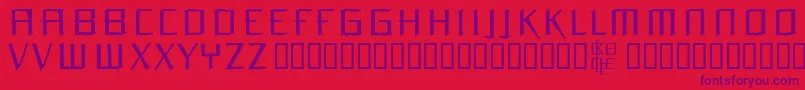 Orchm Font – Purple Fonts on Red Background