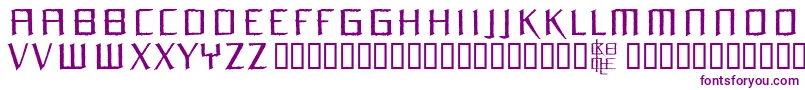 Orchm-Schriftart – Violette Schriften