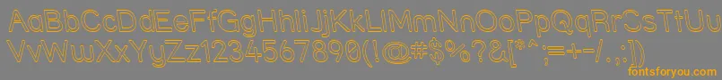 Stroutr Font – Orange Fonts on Gray Background