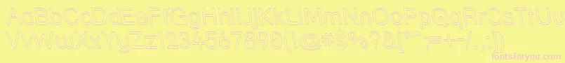 Stroutr Font – Pink Fonts on Yellow Background