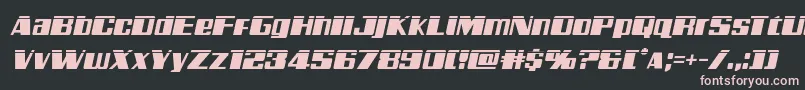 Galacticstormlaserital Font – Pink Fonts on Black Background