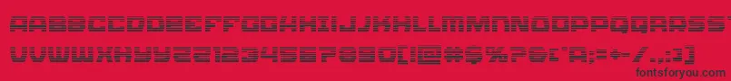 Olympiccarriergrad Font – Black Fonts on Red Background