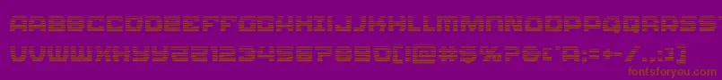 Olympiccarriergrad Font – Brown Fonts on Purple Background