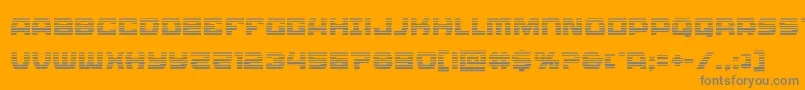 Olympiccarriergrad Font – Gray Fonts on Orange Background