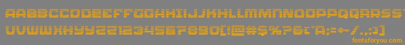 Olympiccarriergrad Font – Orange Fonts on Gray Background