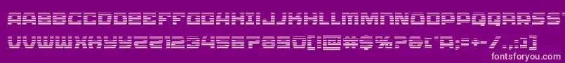 Olympiccarriergrad Font – Pink Fonts on Purple Background