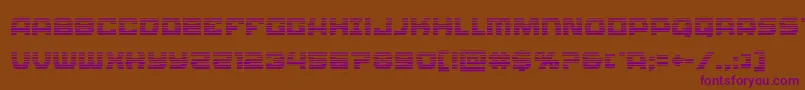 Olympiccarriergrad Font – Purple Fonts on Brown Background