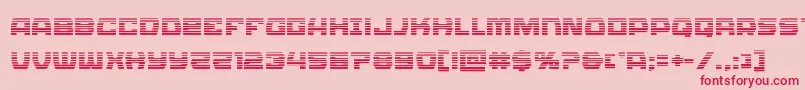 Olympiccarriergrad Font – Red Fonts on Pink Background