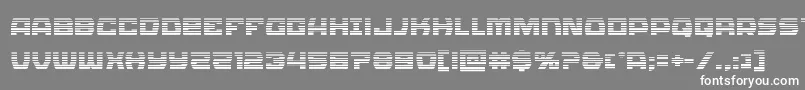 Olympiccarriergrad Font – White Fonts on Gray Background