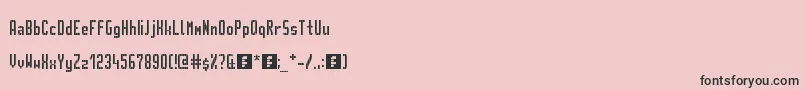 GvbMetroPid Font – Black Fonts on Pink Background