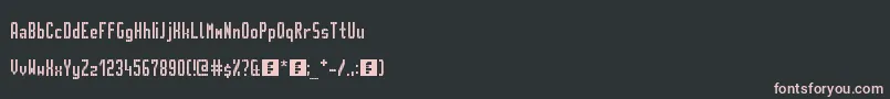 GvbMetroPid Font – Pink Fonts on Black Background