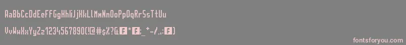 GvbMetroPid Font – Pink Fonts on Gray Background