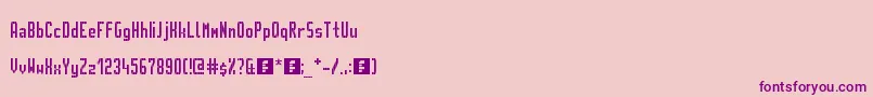GvbMetroPid Font – Purple Fonts on Pink Background