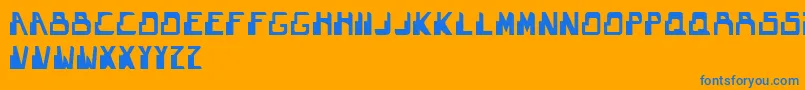 Theguardian Font – Blue Fonts on Orange Background