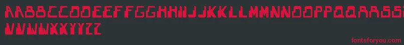 Theguardian Font – Red Fonts on Black Background