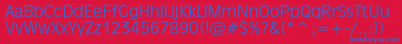 Incised901LightBt Font – Blue Fonts on Red Background