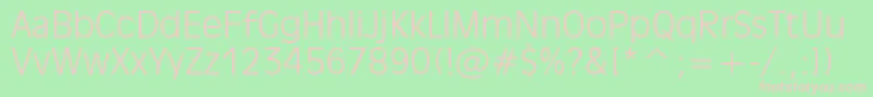 Incised901LightBt Font – Pink Fonts on Green Background