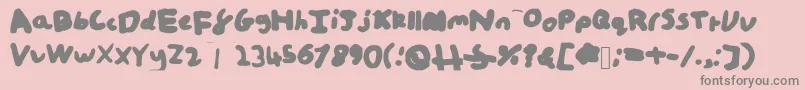 fuente WhiteboardSample – Fuentes Grises Sobre Fondo Rosa