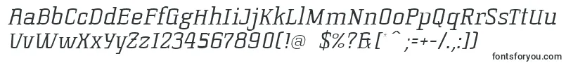KorneuburgSlabLightSlanted-fontti – Alkavat K:lla olevat fontit