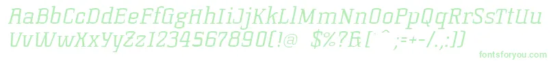 KorneuburgSlabLightSlanted Font – Green Fonts