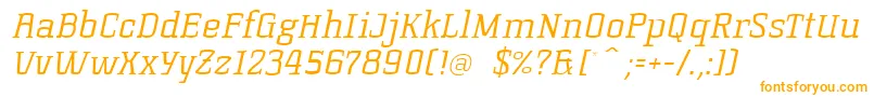 KorneuburgSlabLightSlanted Font – Orange Fonts