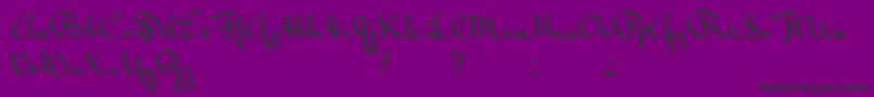 Vonnegut-fontti – mustat fontit violetilla taustalla