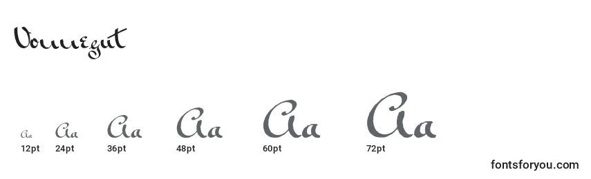 Vonnegut (115454) Font Sizes