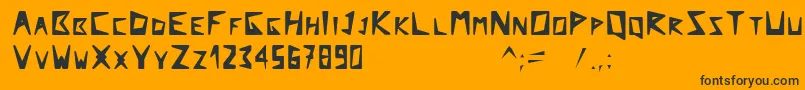 Arcticexplorer Font – Black Fonts on Orange Background