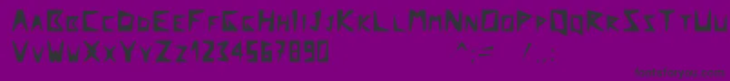 Police Arcticexplorer – polices noires sur fond violet