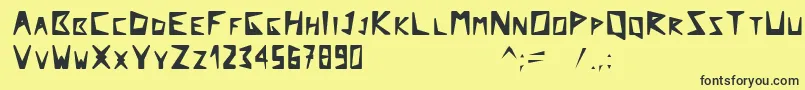 Arcticexplorer Font – Black Fonts on Yellow Background